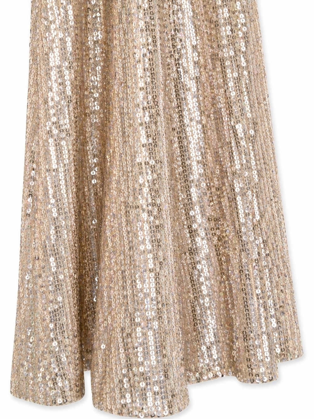 Saints & Hearts Gold Sequin Flare Pants NWT Large High Waist Glam Party Disco - Picture 3 of 11